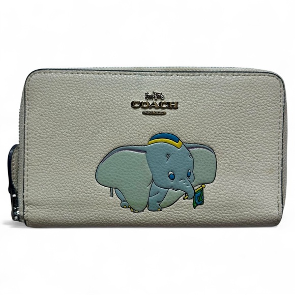Disney x Coach Dumbo Zip Around Wallet - Picture 1 of 10